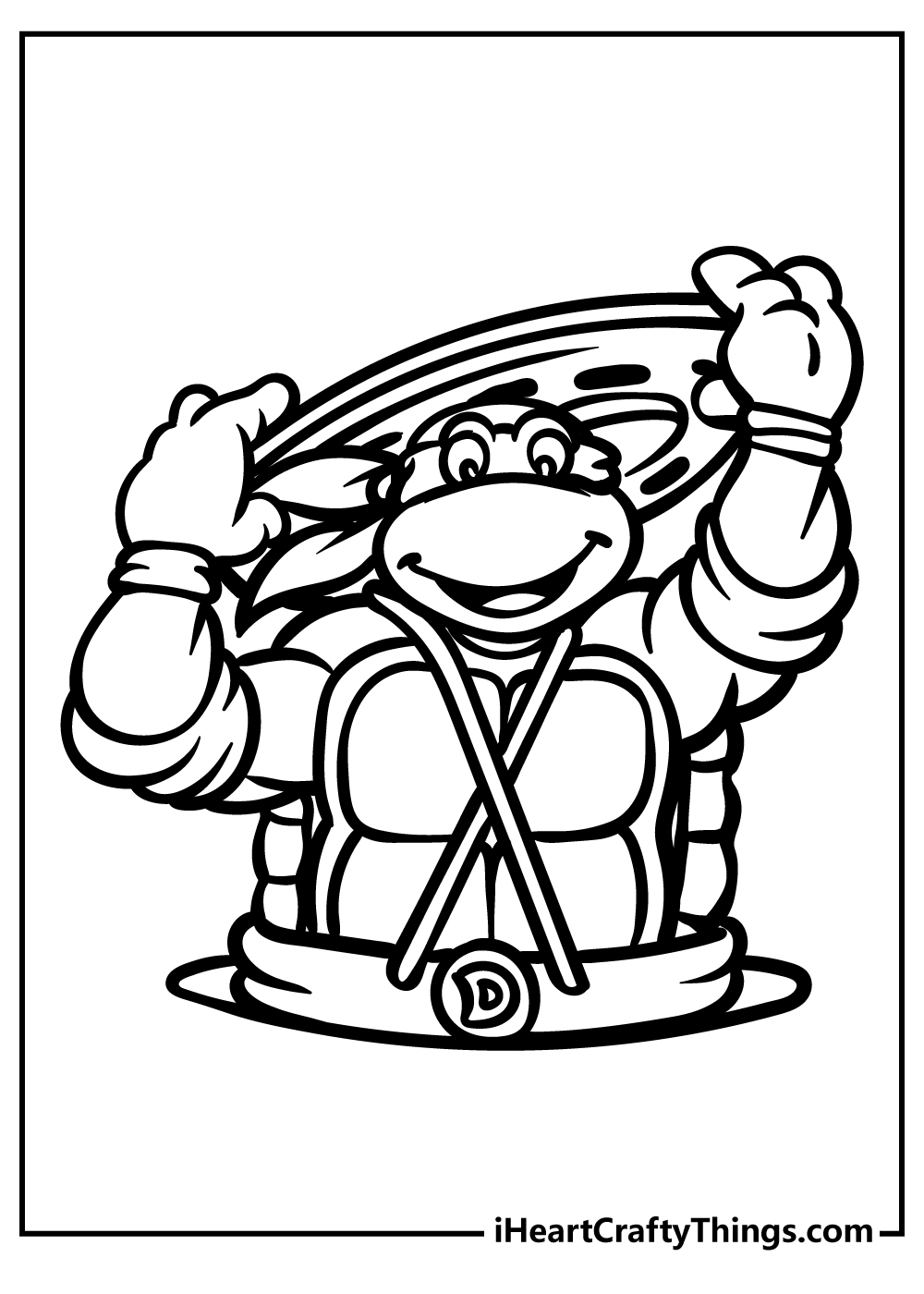 ninja turtles coloring page