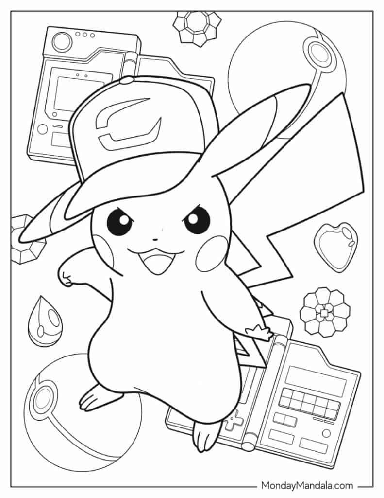 38 Pikachu Coloring Pages Free PDF Printables 38 Pikachu Coloring Pages Free PDF Printables