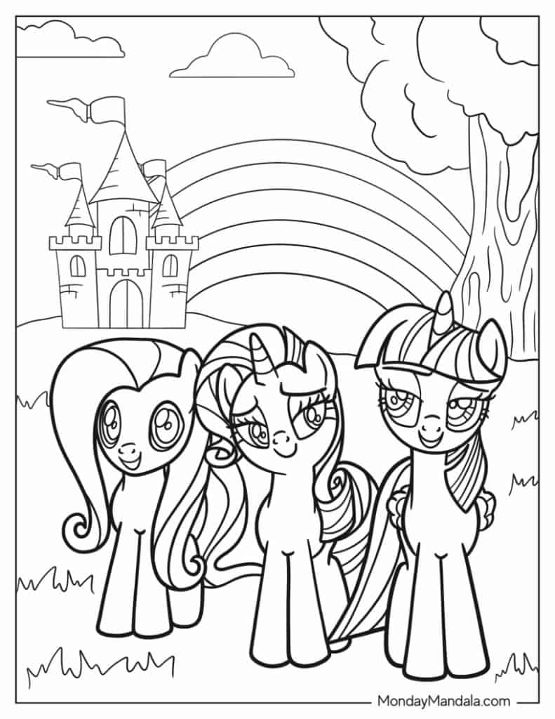 my little ponies coloring pages my little ponies coloring pages