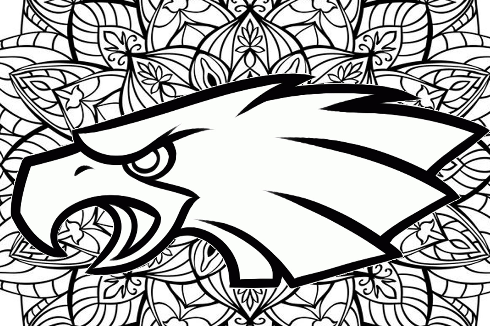 Coloring Pages Philadelphia Eagles Mandala Coloring Pages