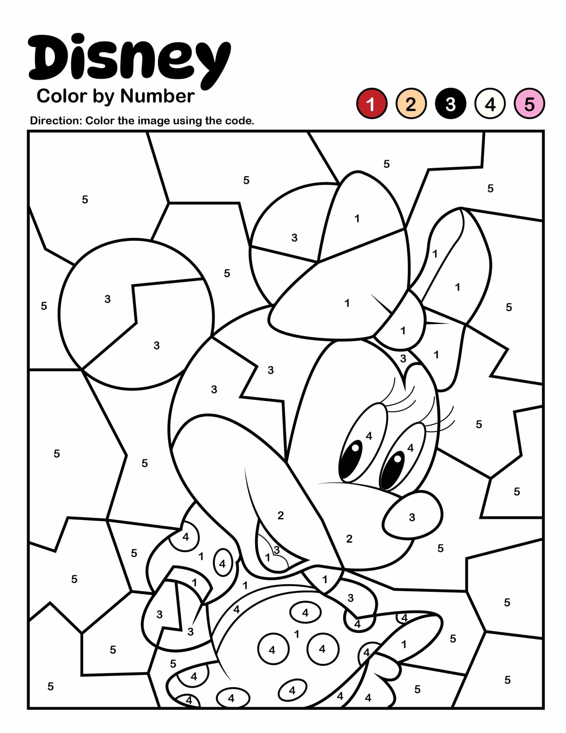 printable color by number pages