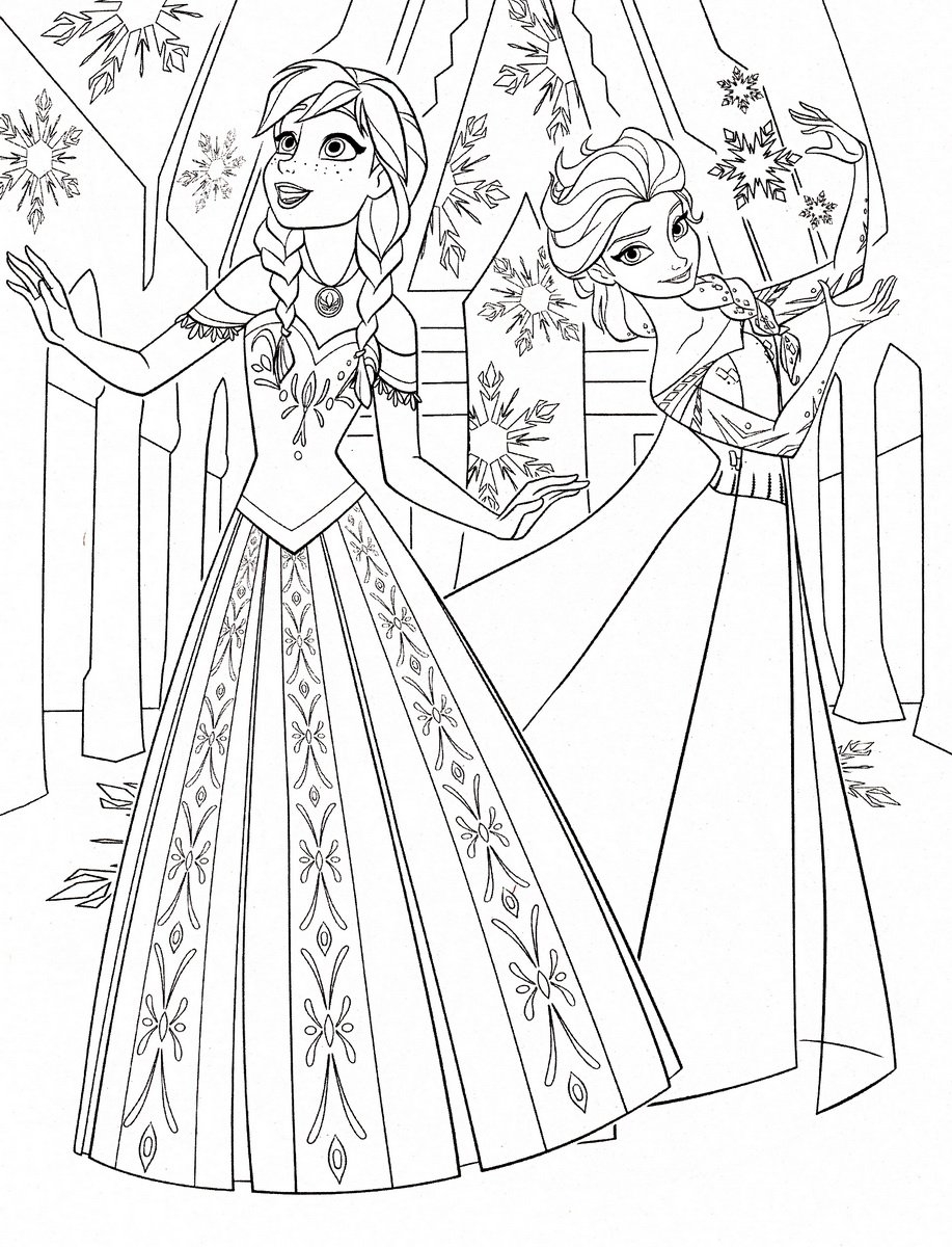 Frozen To Print For Free Frozen Coloring Pages