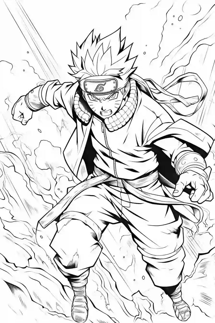 Naruto Coloring Pages For Kids Adults Storiespub