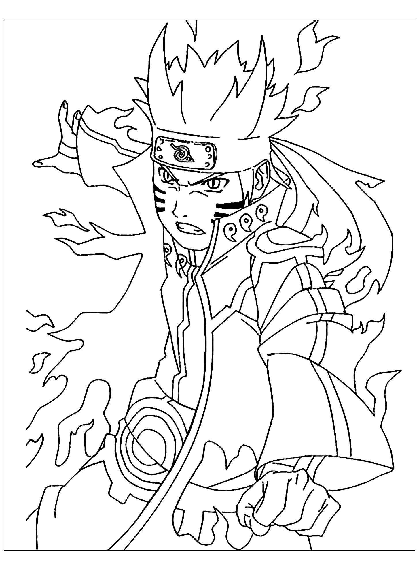 Naruto Naruto Coloring Pages For Kids