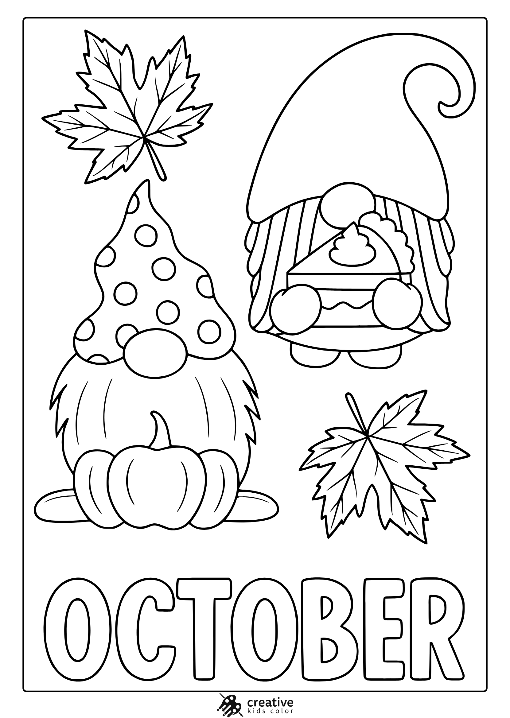 October Coloring Pages Free Fun Fall Printables 