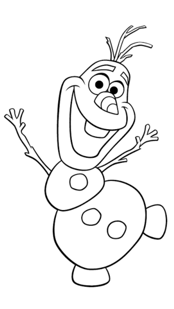 Olaf Frozen Coloring Page