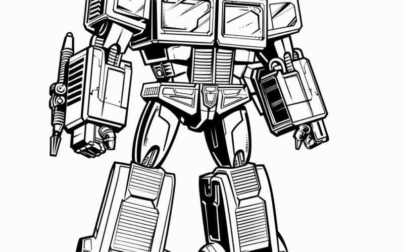 Optimus Prime Coloring Pages Free Printable