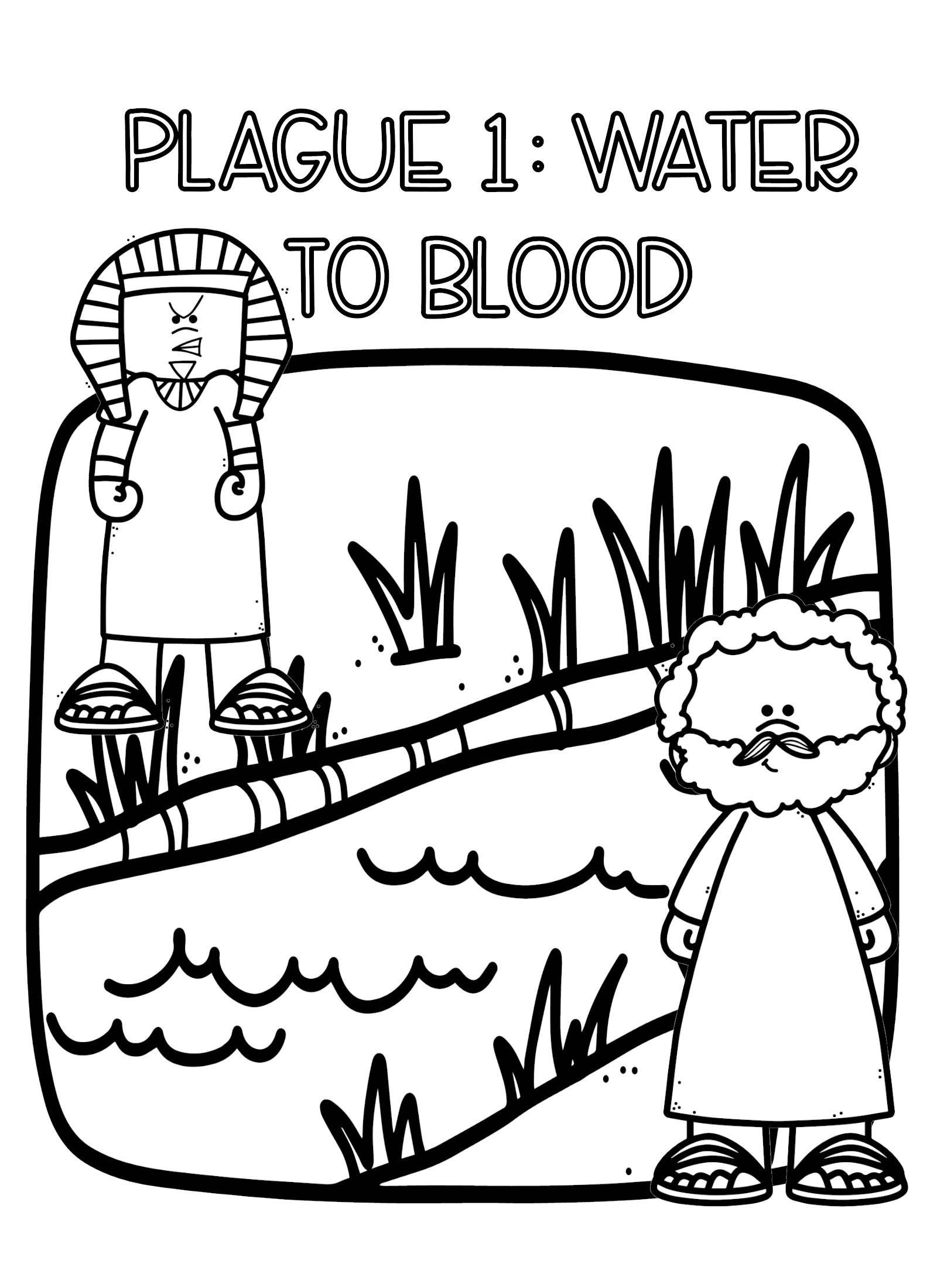 Passover Coloring Pages 10 Plagues Edition By 123Discipleship4Me