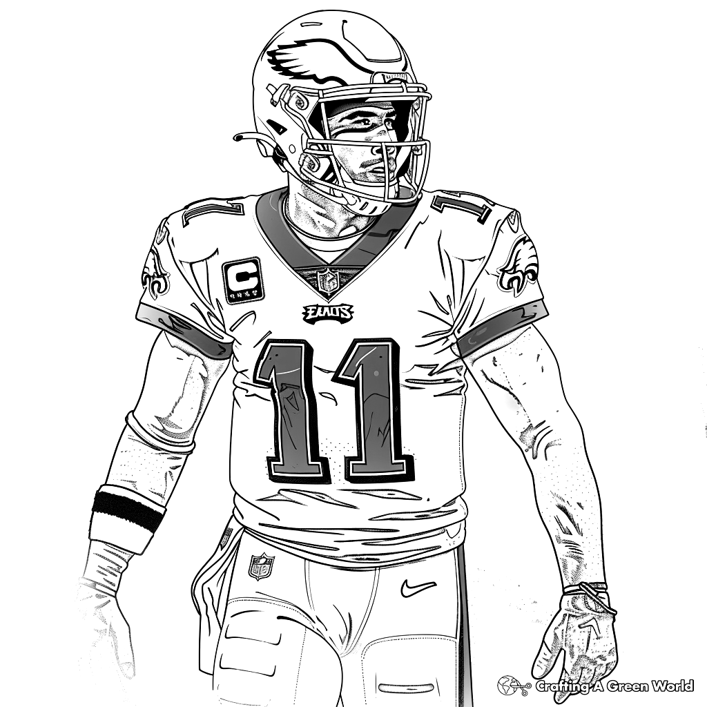 Philadelphia Eagles Coloring Pages Free Printable 