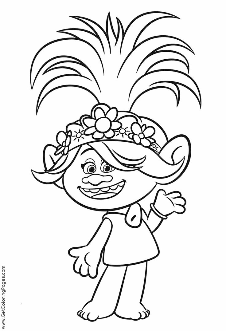 Pin By Rosana Tula On Cumple De Juli Poppy Coloring Page Cartoon Coloring Pages Cute