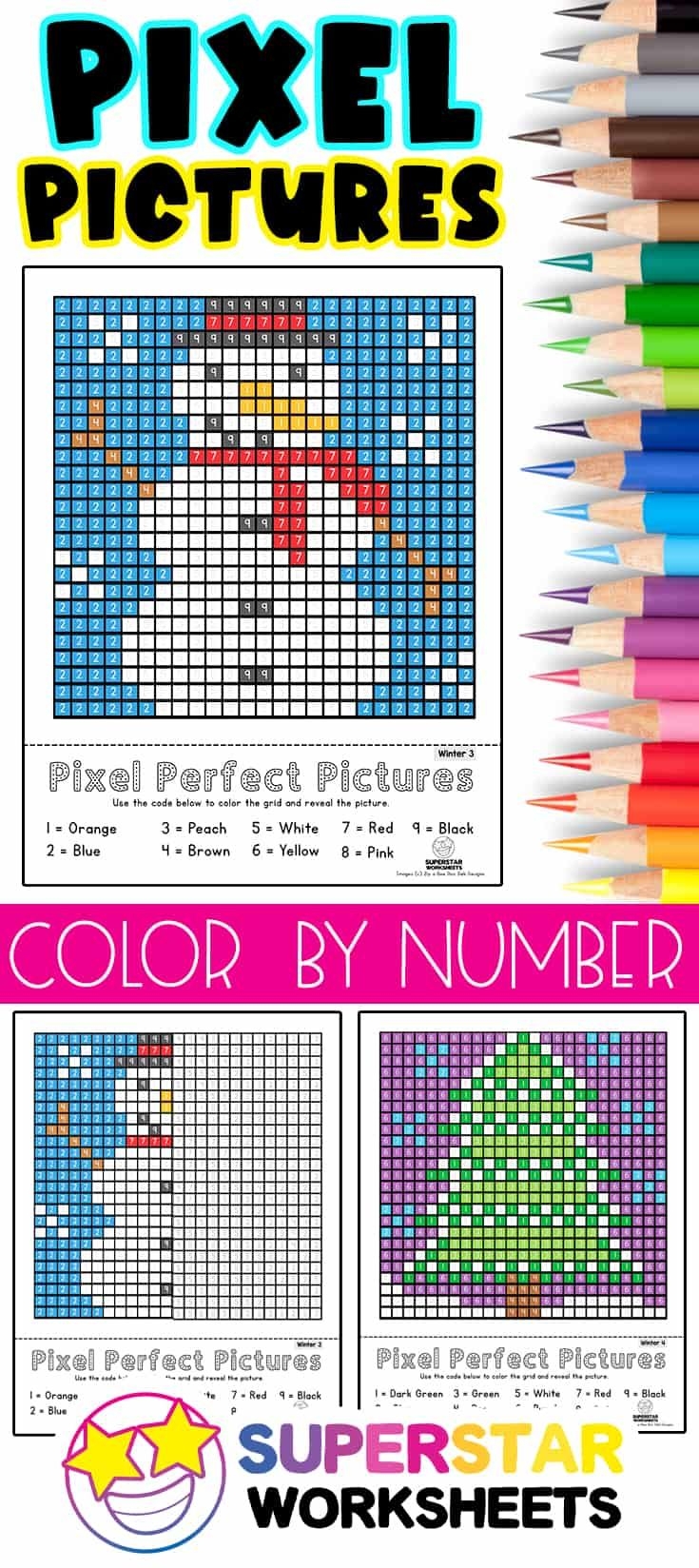 Pixel Coloring Pages