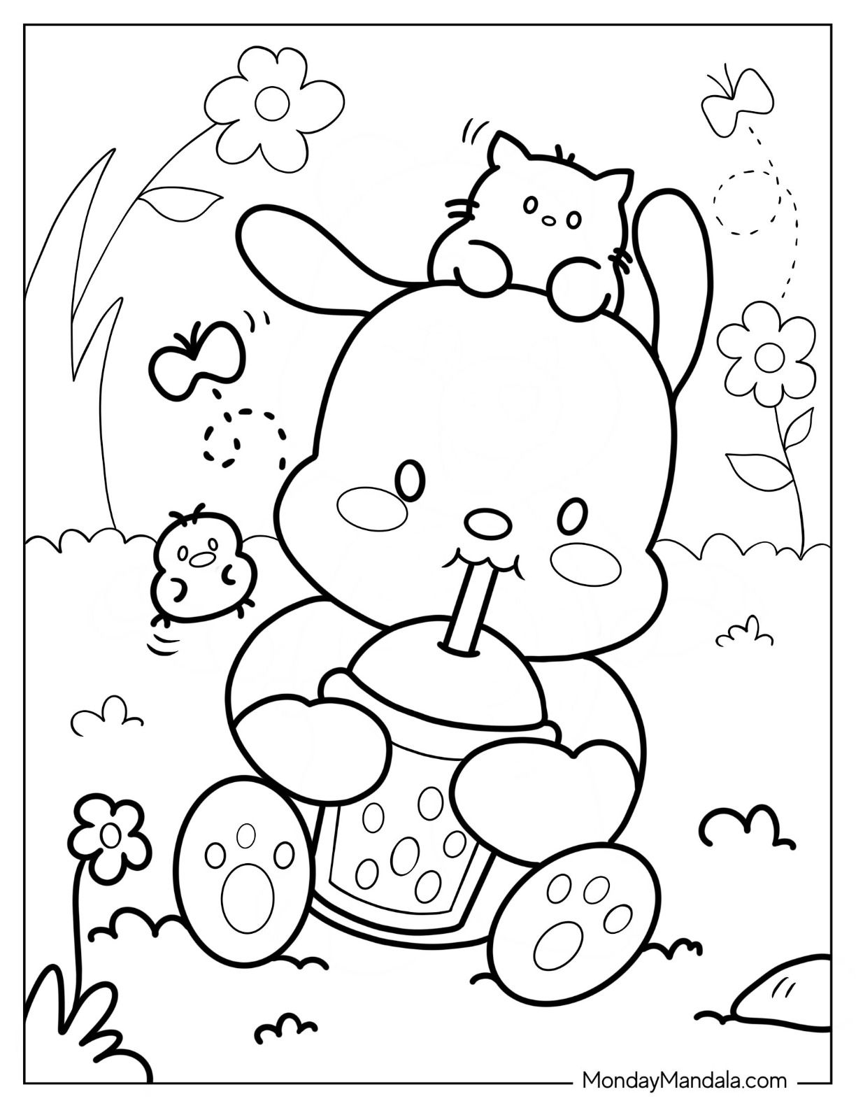 pochacco coloring pages