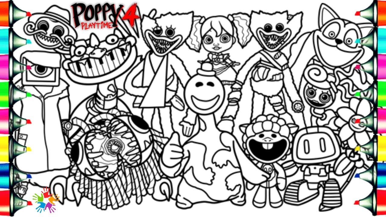 Poppy Playtime Chapter 4 Coloring Pages How To Color All New Monsters And Bosses NCS Music YouTube Poppy Playtime Chapter 4 Coloring Pages How To Color All New Monsters And Bosses NCS Music YouTube
