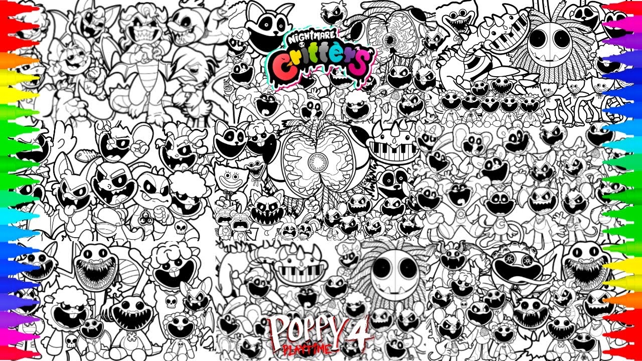 Poppy Playtime Chapter 4 Coloring Pages Mix How To Color All Monsters And Bosses NCS Music YouTube Poppy Playtime Chapter 4 Coloring Pages Mix How To Color All Monsters And Bosses NCS Music YouTube