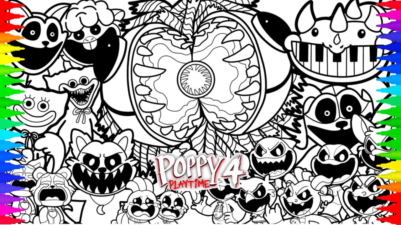 poppy playtime chapter 4 coloring pages poppy playtime chapter 4 coloring pages