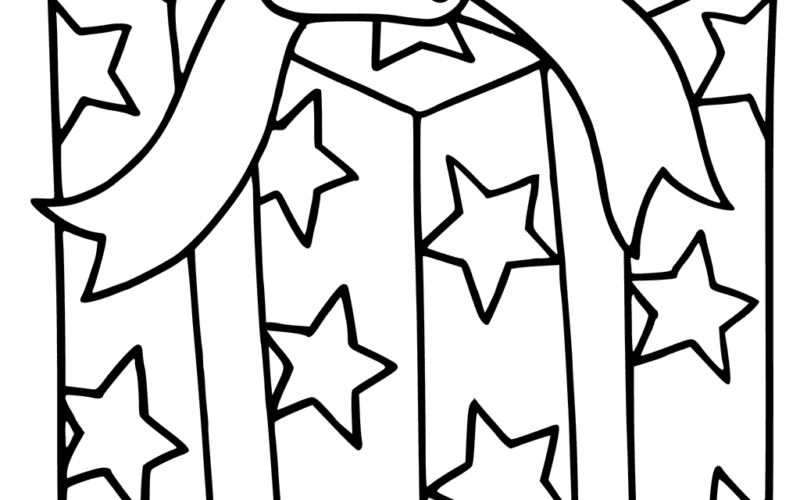 Present Coloring Page