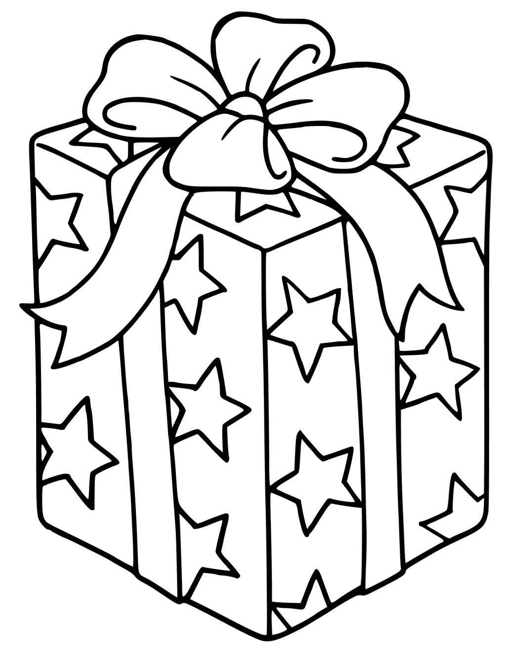 Present Coloring Page Present Coloring Page