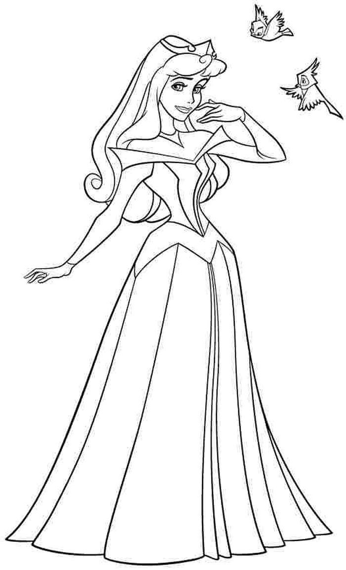 Princess Aurora Coloring Pages PDF Coloringfolder Princess Aurora Coloring Pages PDF Coloringfolder